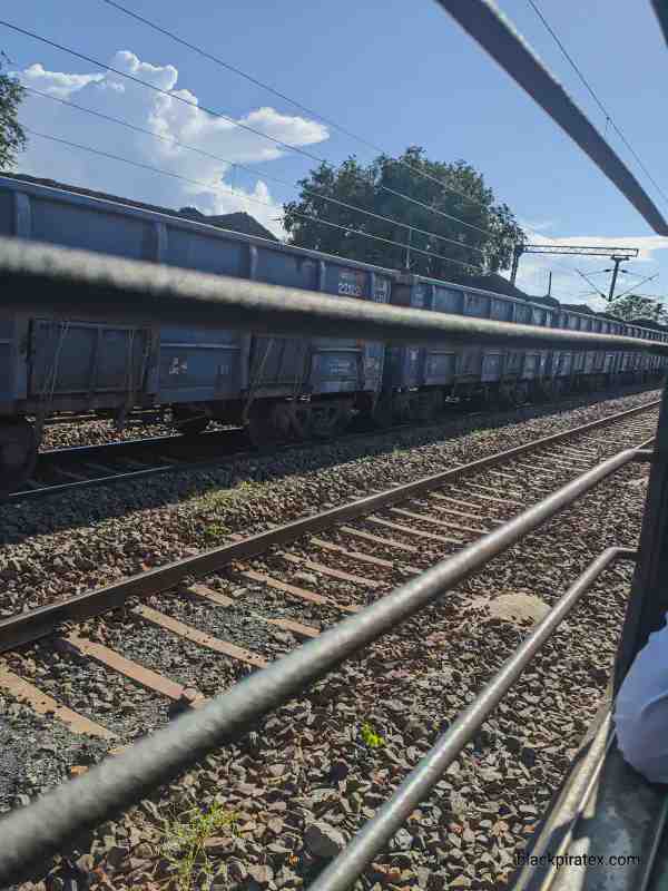 Railway Track Through Window